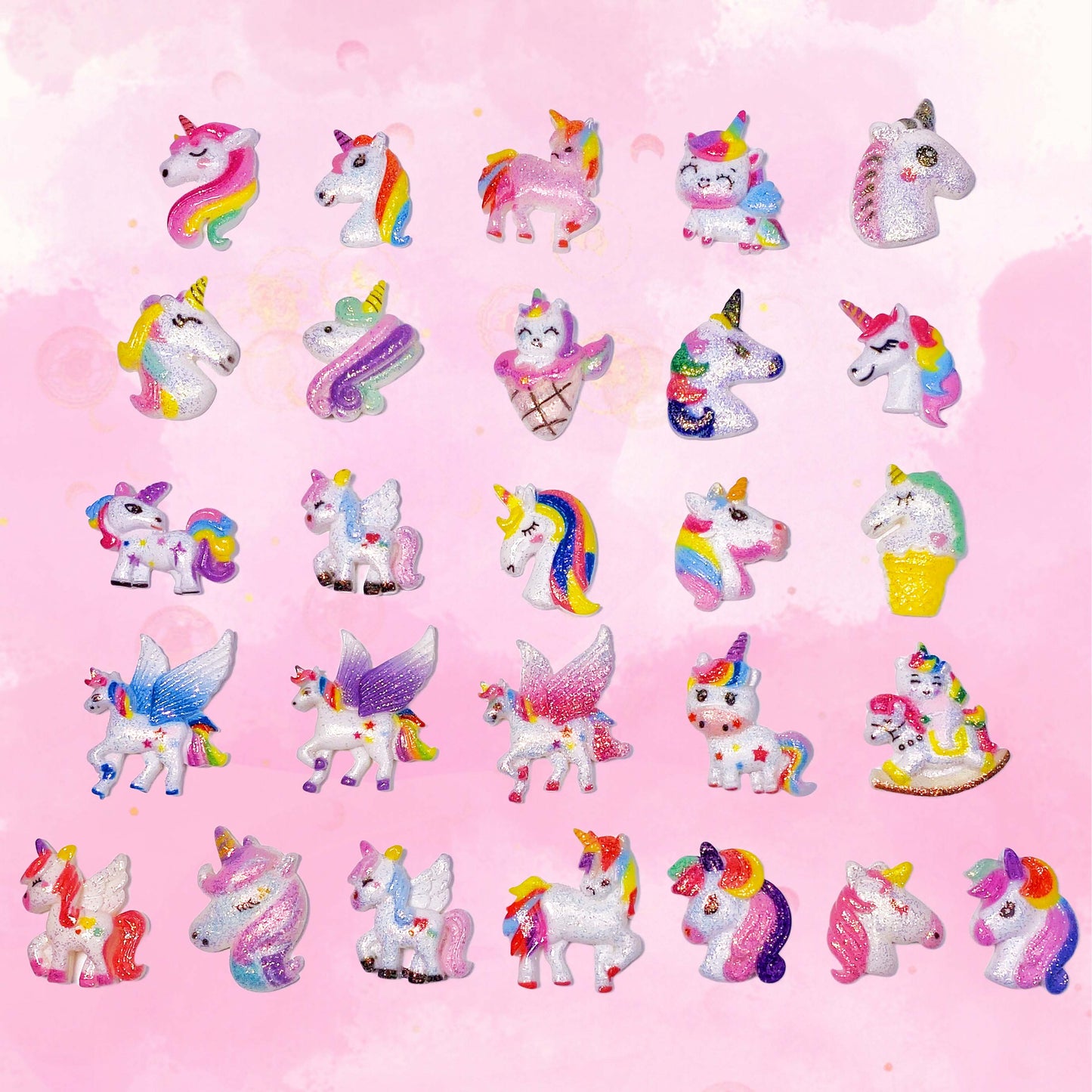 【A3079】Glitter Pony - Big Resin DIY